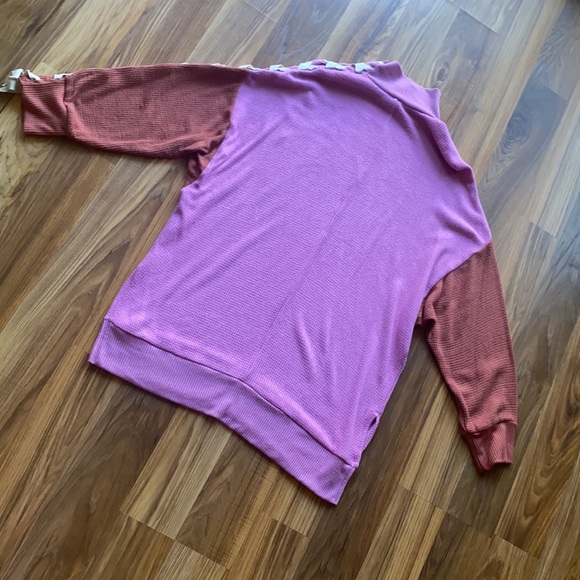 Free People Snow Drift Lace up Tunic Sweater XS - Picture 7 of 9